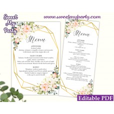 Geometric menu card template,Floral menu card template, (128) Geometric menu card template,Floral menu card template, (128)